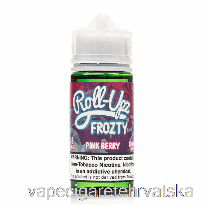 Vape Cigarete Pink Berry Ice - Sok Roll-upz - 100ml 0mg